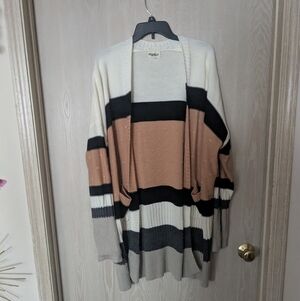 Haptics Multi-Striped Cardigan